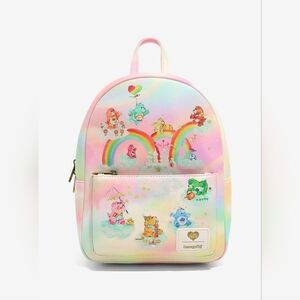 Loungefly Care Bears Pastel Mini Backpack NWT
